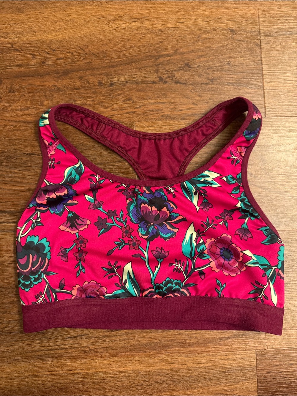 Old Navy Active Floral Racerback Sports Bra